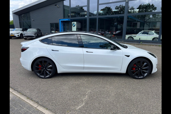 Tesla Model 3 Performance AWD 75 kWh ORG. NL. NAP KM. | AUTOPILOT | LEDER | PANO | RIJKLAARPRIJS INCL. 12 MND. BOVAGGARANTIE