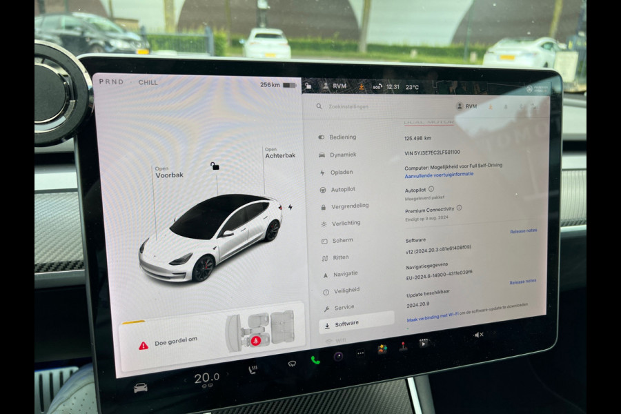 Tesla Model 3 Performance AWD 75 kWh ORG. NL. NAP KM. | AUTOPILOT | LEDER | PANO | RIJKLAARPRIJS INCL. 12 MND. BOVAGGARANTIE