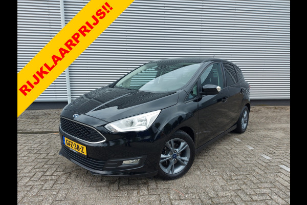 Ford C-MAX 1.0 125PK Titanium airco,stoel/stuur verwarming,dab,navigatie,applecarplay/android,parkeersensoren achter,