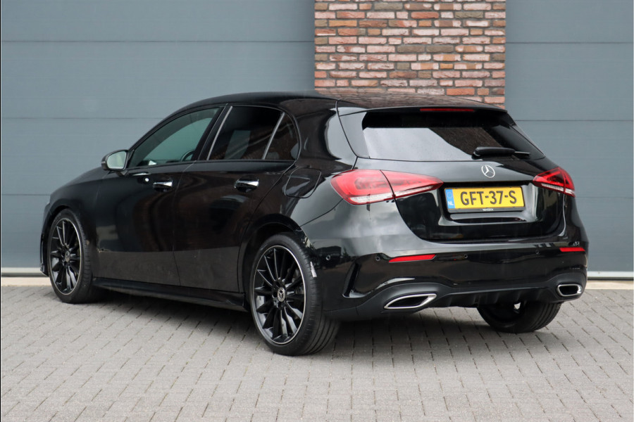 Mercedes-Benz A-Klasse 180 d AMG Line Aut8 | Distronic+ | Keyless Go | Sfeerverlichting | Surround Camera | Apple Carplay | Widescreen | Multibeam LED | Nightpakket | Rijassistentiepakket |