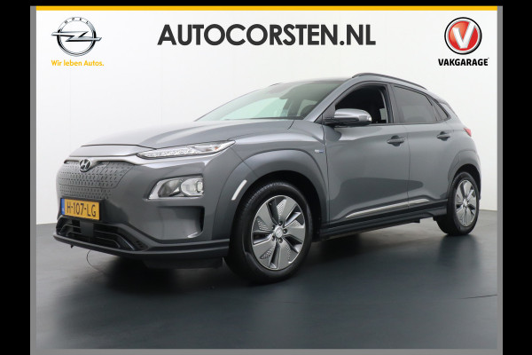 Hyundai Kona EV 64 kWh 204PK Grootste ACCU 3d-Navi Camera Apple Carplay DAB Android PDC Warmtepomp Lane-assist+Waarsch. Adaptive-CruiseContro Fashion Connected Services Elektr.Ramen+Spiegels Licht+Regensensor ACC HuD ETMS Priv.Glas ESP Vermoeidheids-herk. Botswaarsch. AEB ASR ESP nieuw 43000 euro enorm Elektr. Bereik !