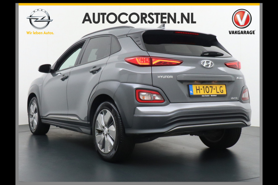 Hyundai Kona EV 64 kWh 204PK Grootste ACCU 3d-Navi Camera Apple Carplay DAB Android PDC Warmtepomp Lane-assist+Waarsch. Adaptive-CruiseContro Fashion Connected Services Elektr.Ramen+Spiegels Licht+Regensensor ACC HuD ETMS Priv.Glas ESP Vermoeidheids-herk. Botswaarsch. AEB ASR ESP nieuw 43000 euro enorm Elektr. Bereik !