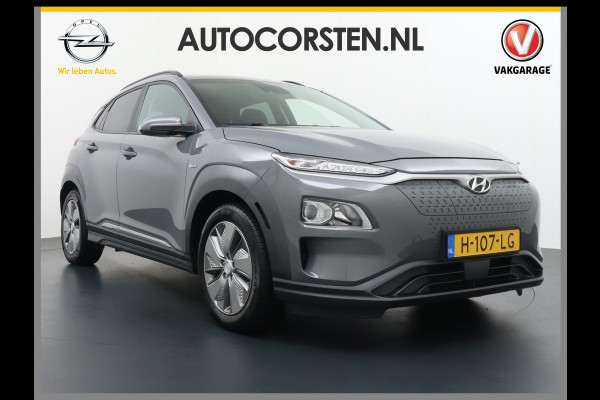 Hyundai Kona EV 64 kWh 204PK Grootste ACCU 3d-Navi Camera Apple Carplay DAB Android PDC Warmtepomp Lane-assist+Waarsch. Adaptive-CruiseContro Fashion Connected Services Elektr.Ramen+Spiegels Licht+Regensensor ACC HuD ETMS Priv.Glas ESP Vermoeidheids-herk. Botswaarsch. AEB ASR ESP nieuw 43000 euro enorm Elektr. Bereik !