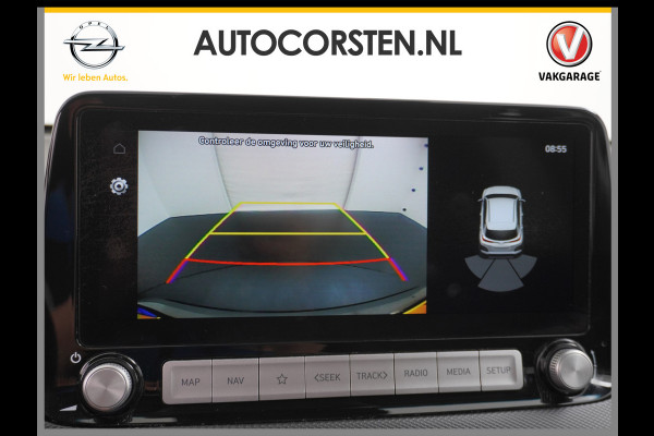 Hyundai Kona EV 64 kWh 204PK Grootste ACCU 3d-Navi Camera Apple Carplay DAB Android PDC Warmtepomp Lane-assist+Waarsch. Adaptive-CruiseContro Fashion Connected Services Elektr.Ramen+Spiegels Licht+Regensensor ACC HuD ETMS Priv.Glas ESP Vermoeidheids-herk. Botswaarsch. AEB ASR ESP nieuw 43000 euro enorm Elektr. Bereik !