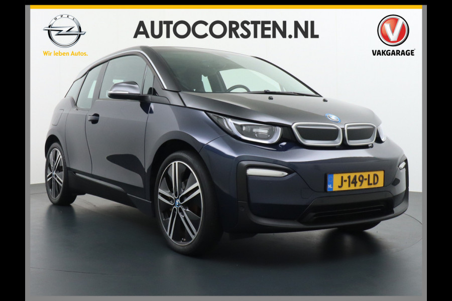 BMW i3 120Ah 42 kWh Navi Adaptive-Cruise+Stop&Go Multi-Media Camera Driving-assistent-plus 20"lmv File-Assistent Achteropkomend-Verkeer LED Elektr.Spiegels+Verwarmd Verwarming/koeling/navi via telefoon Executive Edition 120Ah 42 kWh Orig,NLse Auto 1e eigenaar Deze rappe BMW is ook heel veilig, licht en duurzaam dankzij Carbon en kunstof !