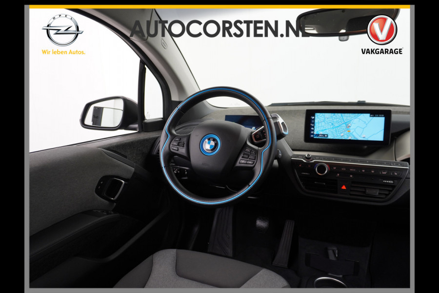 BMW i3 120Ah 42 kWh Navi Adaptive-Cruise+Stop&Go Multi-Media Camera Driving-assistent-plus 20"lmv File-Assistent Achteropkomend-Verkeer LED Elektr.Spiegels+Verwarmd Verwarming/koeling/navi via telefoon Executive Edition 120Ah 42 kWh Orig,NLse Auto 1e eigenaar Deze rappe BMW is ook heel veilig, licht en duurzaam dankzij Carbon en kunstof !