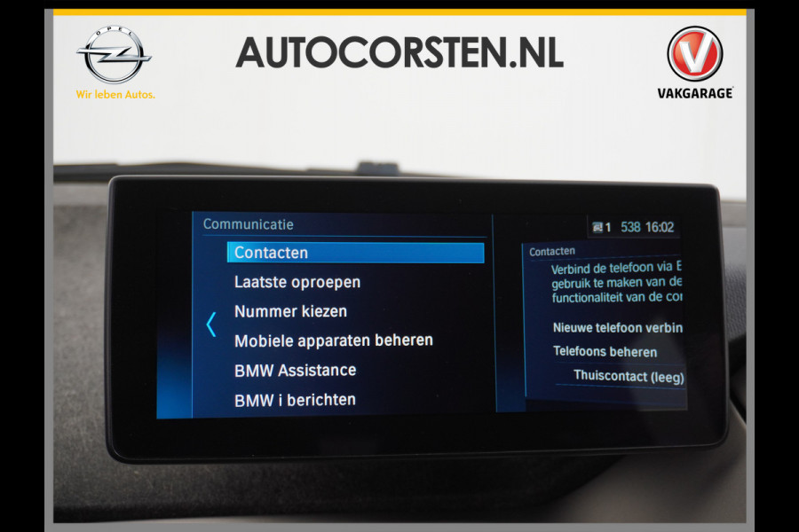 BMW i3 120Ah 42 kWh Navi Adaptive-Cruise+Stop&Go Multi-Media Camera Driving-assistent-plus 20"lmv File-Assistent Achteropkomend-Verkeer LED Elektr.Spiegels+Verwarmd Verwarming/koeling/navi via telefoon Executive Edition 120Ah 42 kWh Orig,NLse Auto 1e eigenaar Deze rappe BMW is ook heel veilig, licht en duurzaam dankzij Carbon en kunstof !