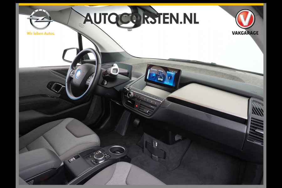 BMW i3 120Ah 42 kWh Navi Adaptive-Cruise+Stop&Go Multi-Media Camera Driving-assistent-plus 20"lmv File-Assistent Achteropkomend-Verkeer LED Elektr.Spiegels+Verwarmd Verwarming/koeling/navi via telefoon Executive Edition 120Ah 42 kWh Orig,NLse Auto 1e eigenaar Deze rappe BMW is ook heel veilig, licht en duurzaam dankzij Carbon en kunstof !