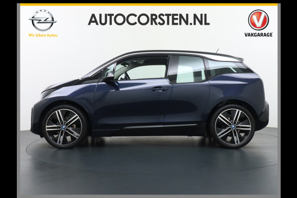 BMW i3 120Ah 42 kWh Navi Adaptive-Cruise+Stop&Go Multi-Media Camera Driving-assistent-plus 20"lmv File-Assistent Achteropkomend-Verkeer LED Elektr.Spiegels+Verwarmd Verwarming/koeling/navi via telefoon Executive Edition 120Ah 42 kWh Orig,NLse Auto 1e eigenaar Deze rappe BMW is ook heel veilig, licht en duurzaam dankzij Carbon en kunstof !