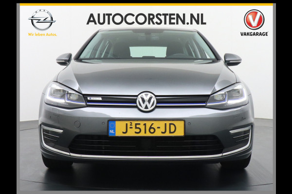 Volkswagen e-Golf Adap.Cruise Navi-Pro Warmtepomp App-Connect Apple Android MirrorLink Led Pdc Dab Tel. Usb Ecc Isofix 16''LM EDITION