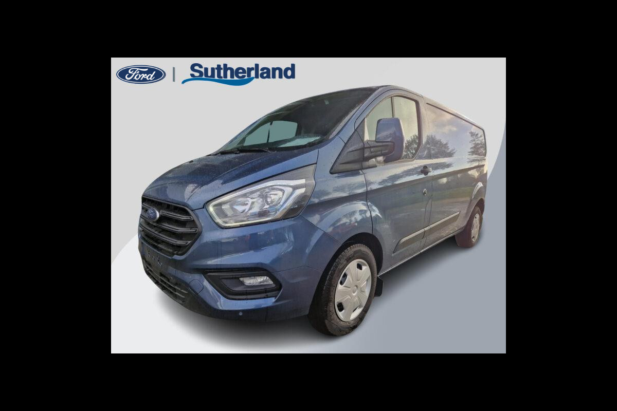 Ford Transit Custom 300 2.0 TDCI L2H1 Trend 130pk SCI | Automaat | Driver Assistance Pack Premium | Navigatiesysteem | Camera| Reservewiel | Chrome Blue Metallic