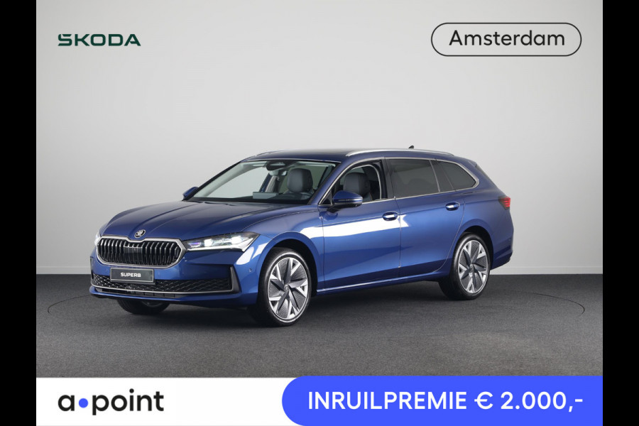 Škoda Superb Combi First Edition 1.5 m-HEV 150 pk TSI e-TEC | 19 inch | Lounge Interieur | Panoramadak | Led Matrix | Travel assist plus |