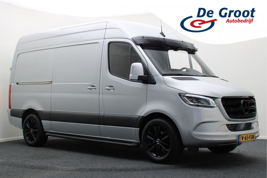 Mercedes-Benz Sprinter 319 CDI L2H2 Automaat 3-Zits, LED, Navigatie, Cruise, Camera, PDC, Apple CarPlay, Side-Steps, 18''