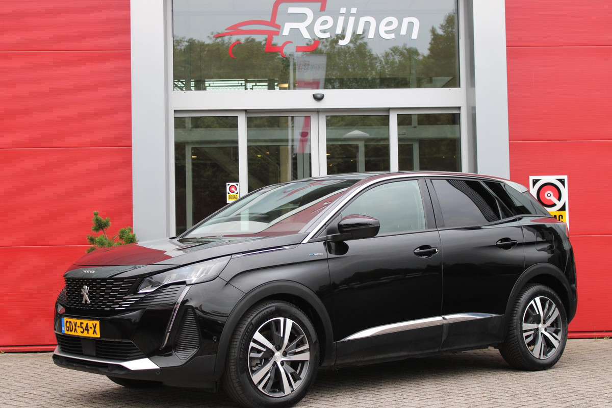 Peugeot 3008 1.6 HYbrid 225PK AUTOMAAT ALLURE PACK BUSINESS | NAVIGATIE 10" TOUCHSCREEN | ADAPTIVE CRUISE CONTROL | ACHTERUITRIJ CAMERA | KEYLESS ENTRY/START | APPLE CARPLAY/ANDROID AUTO | DODEHOEK BEWAKING | CLIMATE CONTROL | ALARM | STOEL VERWARMING |