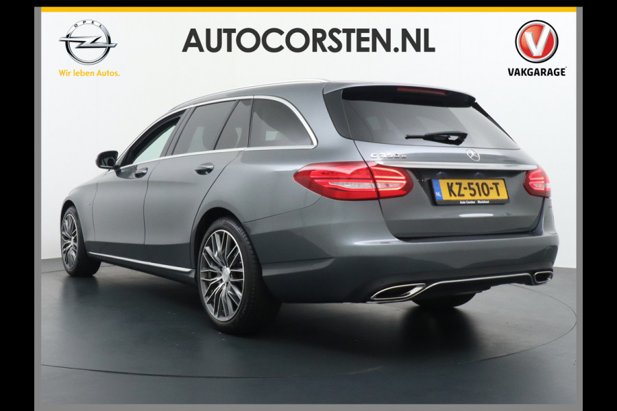 Mercedes-Benz C-Klasse Estate Gereserveerd 350Hybrid 279pk AIRMATIC Camera Navi Lmv 1/2 Leer ParkAssist PDC v+a Automatische Achterklep 18" Ecc AMG lns Luchtvering Regen-Licht sensor  Cruise Control Stoelverwarming Multifunct. Stuur  Privacy Glas Edition