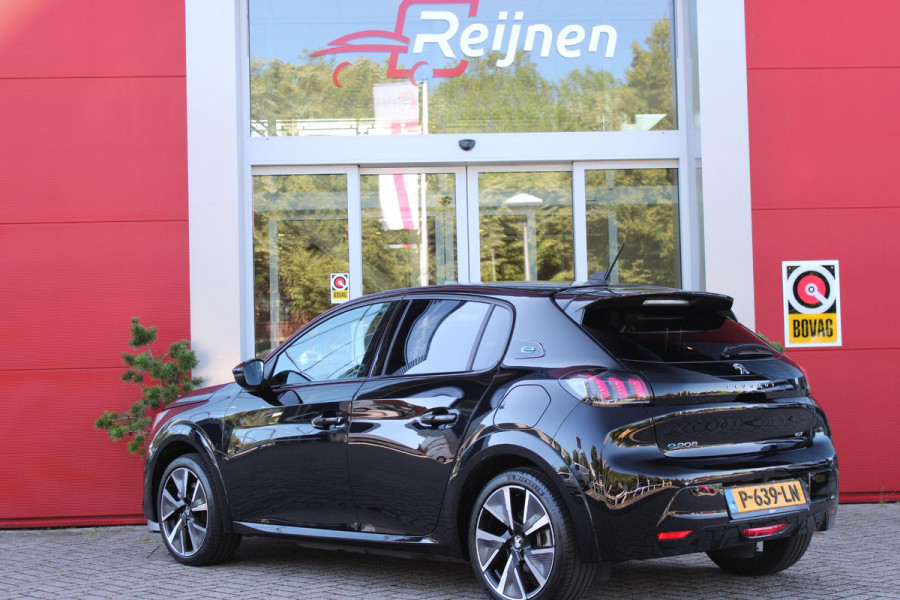 Peugeot e-208 EV GT PACK 50 kWh 136PK AUTOMAAT | 3 FASE | NAVIGATIE | ACHTERUITRIJ CAMERA | APPLE CARPLAY / ANDROID AUTO | CLIMATE CONTROL | CRUISE CONTROL | LED KOPLAMPEN | KEYLESS START | DODEHOEK DETECTIE |