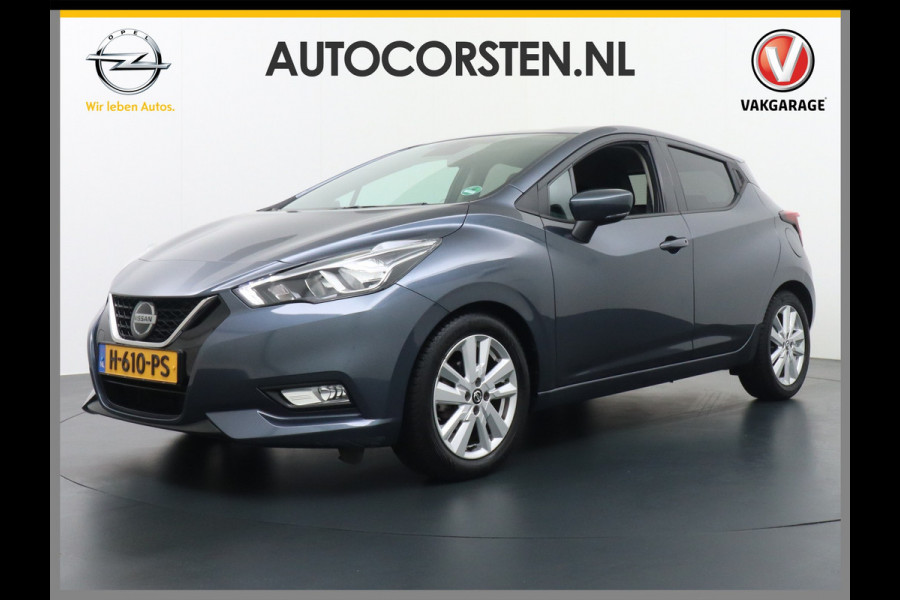 Nissan Micra T101pk AUT.6 Camera Navi PDC LMV DAB Wifi-vb. Airco LMV IG-T N-Connecta Bluetooth Privacy glas Mistlampen Achterspoiler Led Leder stw Achteropkomend verkeer waarschuwing Autonomous Emergency Braking Brake Assist System Elektronisch Stabiliteits ProgrammaElektronische remkrachtverdeling EURO6 Orig. NLse auto 1e eigenaar  25.000 nieuw!