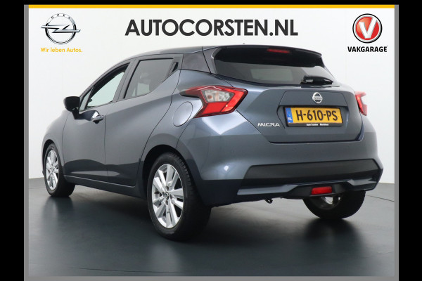 Nissan Micra T101pk AUT.6 Camera Navi PDC LMV DAB Wifi-vb. Airco LMV IG-T N-Connecta Bluetooth Privacy glas Mistlampen Achterspoiler Led Leder stw Achteropkomend verkeer waarschuwing Autonomous Emergency Braking Brake Assist System Elektronisch Stabiliteits ProgrammaElektronische remkrachtverdeling EURO6 Orig. NLse auto 1e eigenaar  25.000 nieuw!