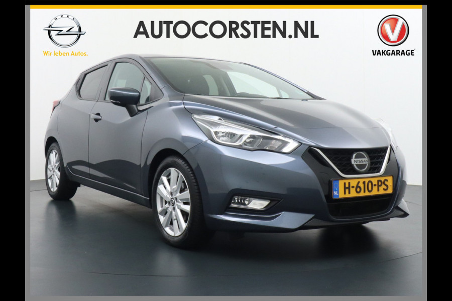 Nissan Micra T101pk AUT.6 Camera Navi PDC LMV DAB Wifi-vb. Airco LMV IG-T N-Connecta Bluetooth Privacy glas Mistlampen Achterspoiler Led Leder stw Achteropkomend verkeer waarschuwing Autonomous Emergency Braking Brake Assist System Elektronisch Stabiliteits ProgrammaElektronische remkrachtverdeling EURO6 Orig. NLse auto 1e eigenaar  25.000 nieuw!