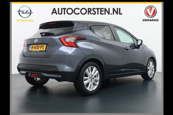 Nissan Micra T101pk AUT.6 Camera Navi PDC LMV DAB Wifi-vb. Airco LMV IG-T N-Connecta Bluetooth Privacy glas Mistlampen Achterspoiler Led Leder stw Achteropkomend verkeer waarschuwing Autonomous Emergency Braking Brake Assist System Elektronisch Stabiliteits ProgrammaElektronische remkrachtverdeling EURO6 Orig. NLse auto 1e eigenaar  25.000 nieuw!