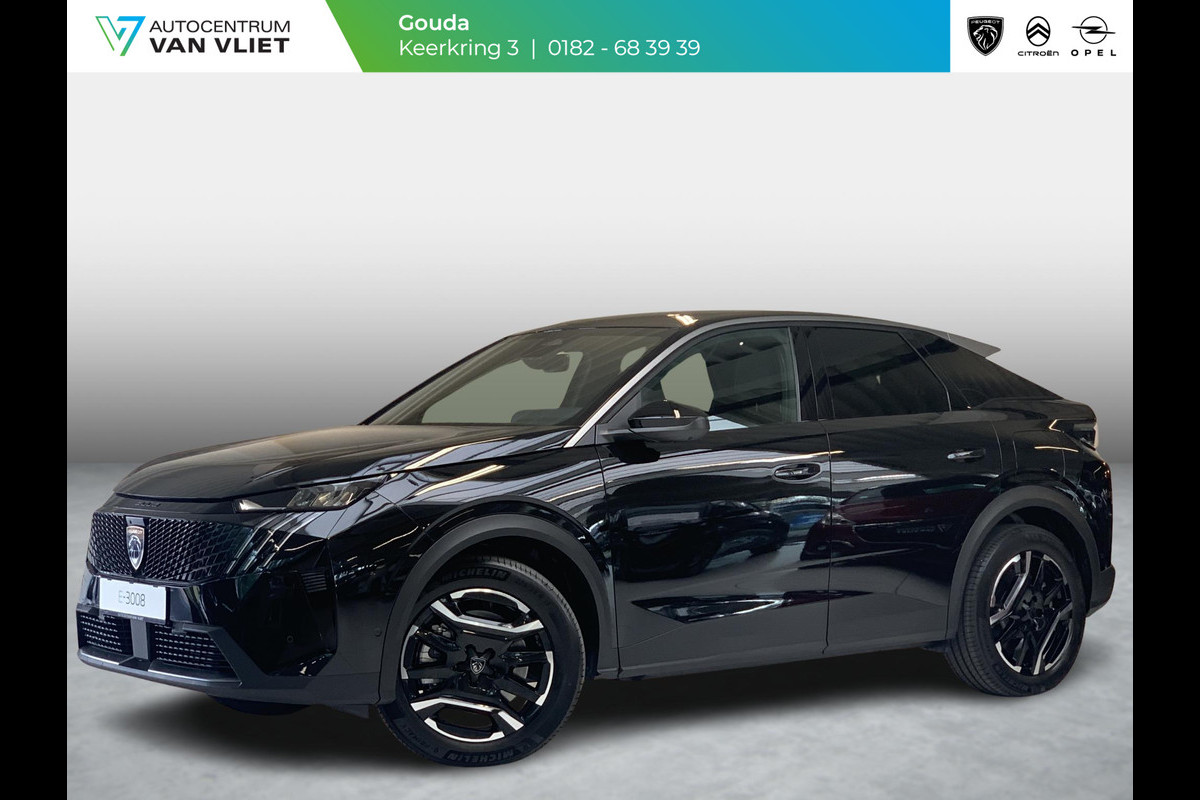 Peugeot E-3008 Allure 73 kWh | 360° zicht | Navigatie | Keyless | Cruise Control Adaptief | Carplay draadloos |