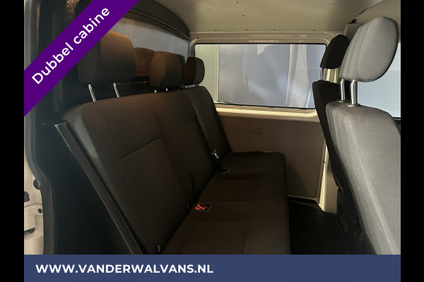 Volkswagen Transporter 2.0 TDI 150pk L2H1 Dubbele cabine Euro6 Airco | Navigatie | 5 Zits | 2500kg Trekhaak Apple Carplay, Android Auto, Cruisecontrol, Parkeersensoren, Sidebars, Verwarmde voorruit