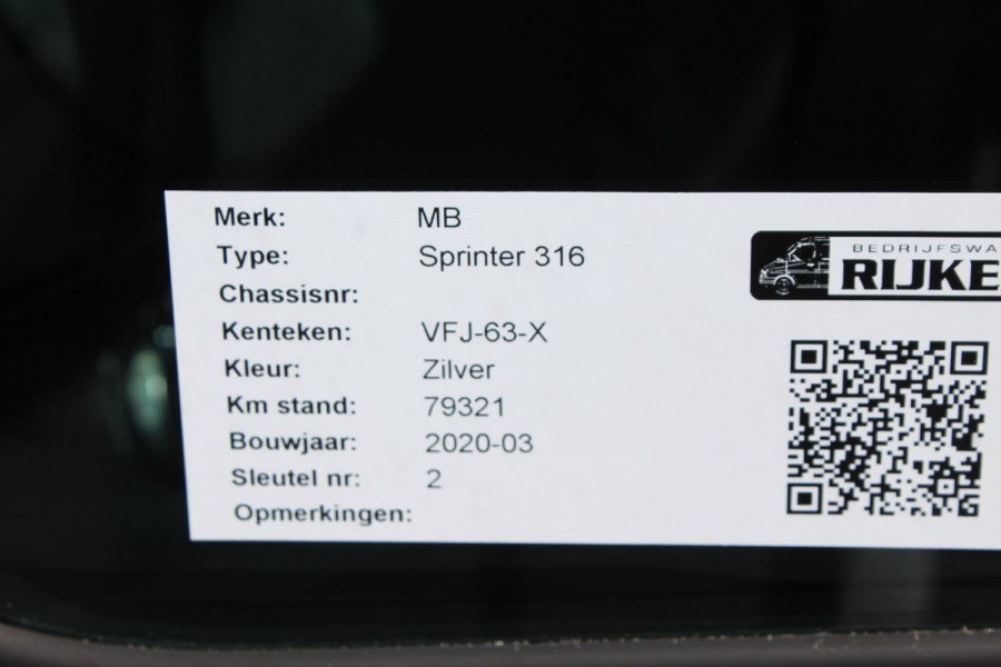 Mercedes-Benz Sprinter 316 CDI L2H2 LED verlichting, MBUX 10.25 met navigatie en camera, Lederen stuur