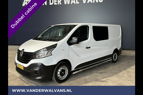 Renault Trafic 1.6 dCi 126pk L2H1 Dubbele cabine Euro6 Airco | Navigatie | Trekhaak | Cruisecontrol Parkeersensoren, Sidebars, 5-zits