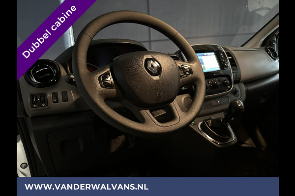 Renault Trafic 1.6 dCi 126pk L2H1 Dubbele cabine Euro6 Airco | Navigatie | Trekhaak | Cruisecontrol Parkeersensoren, Sidebars, 5-zits