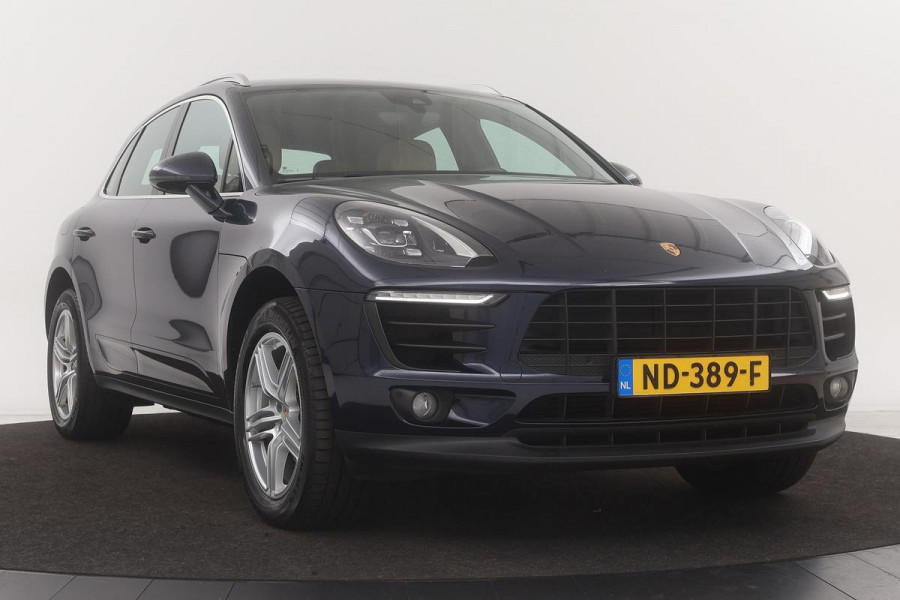 Porsche Macan 3.0 D S | 1e eigenaar | Leder | Stoelverwarming | Trekhaak | Luchtvering | Navigatie | Keyless | Adaptief LED | Sportstoelen | PDC | Dodehoek detectie