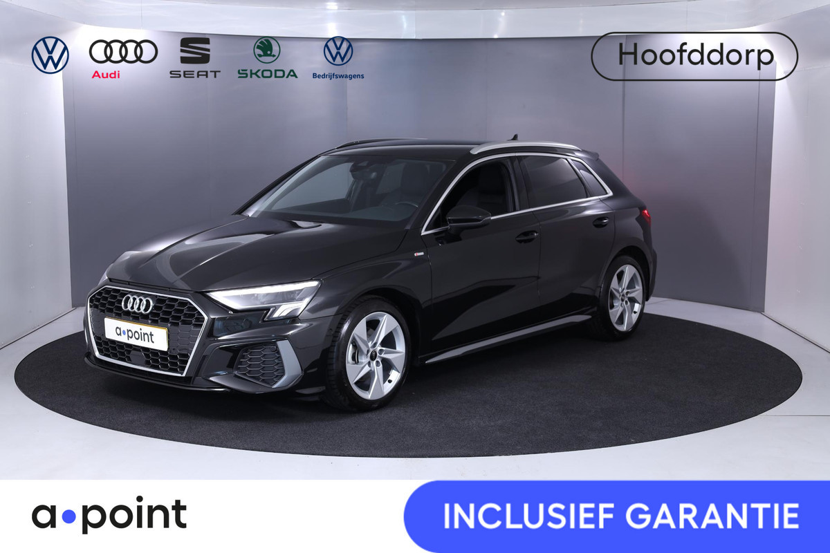 Audi A3 Sportback 30 TFSI S-line edition 110 pk S-tronic | Verlengde garantie | Navigatie | Parkeersensoren (Park assist) | Cruise control | Full-LED koplampen |