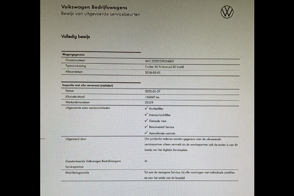 Volkswagen Crafter 35 2.0 TDI 177 pk DSG-Automaat L3H2 Highline - LED - 3,0t kg Trekhk - Navi - Leder