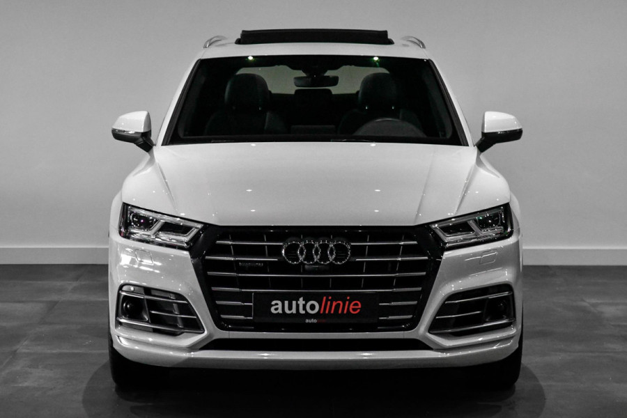 Audi Q5 55 TFSI e quattro 3x S-Line. Luchtv, Pano, ACC, Memory, 360, B&O, Keyless, Trekhaak!