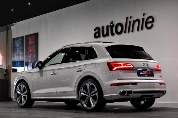 Audi Q5 55 TFSI e quattro 3x S-Line. Luchtv, Pano, ACC, Memory, 360, B&O, Keyless, Trekhaak!