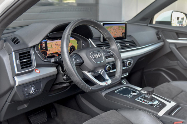 Audi Q5 55 TFSI e quattro 3x S-Line. Luchtv, Pano, ACC, Memory, 360, B&O, Keyless, Trekhaak!