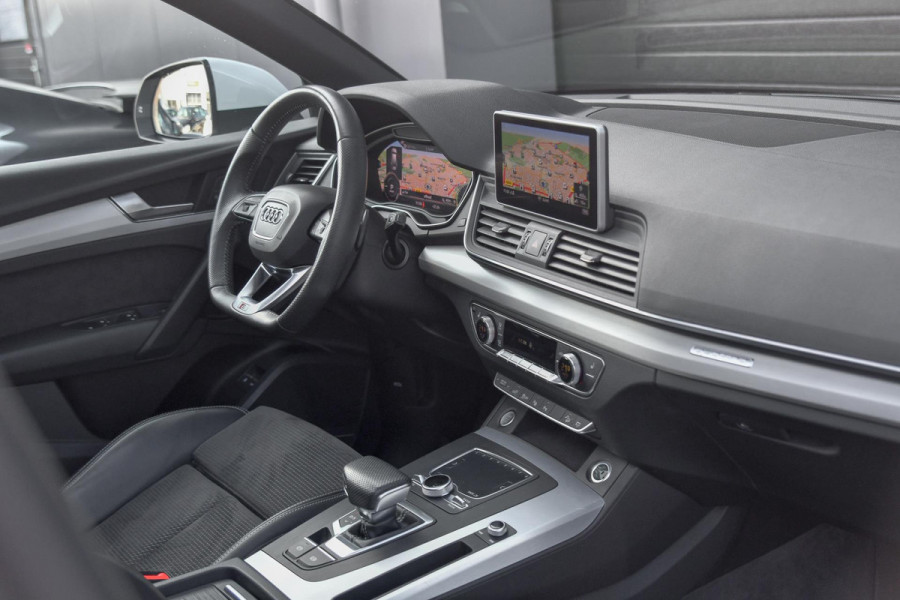 Audi Q5 55 TFSI e quattro 3x S-Line. Luchtv, Pano, ACC, Memory, 360, B&O, Keyless, Trekhaak!