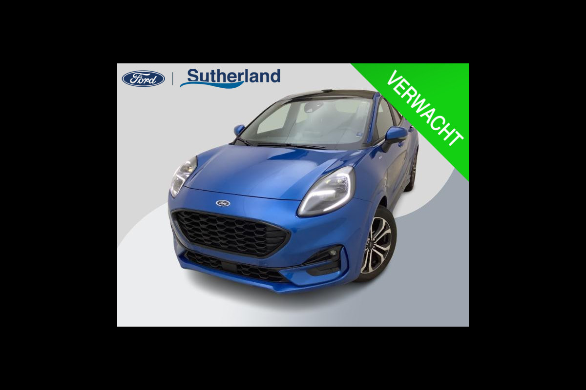 Ford Puma 1.0 EcoBoost Hybrid ST-Line X 155pk | Panoramadak | Trekhaak afneembaar | Full Led | Adaptieve Cruise | Elek. Achterklep | Verlengde fabrieksgarantie tot 01-2028