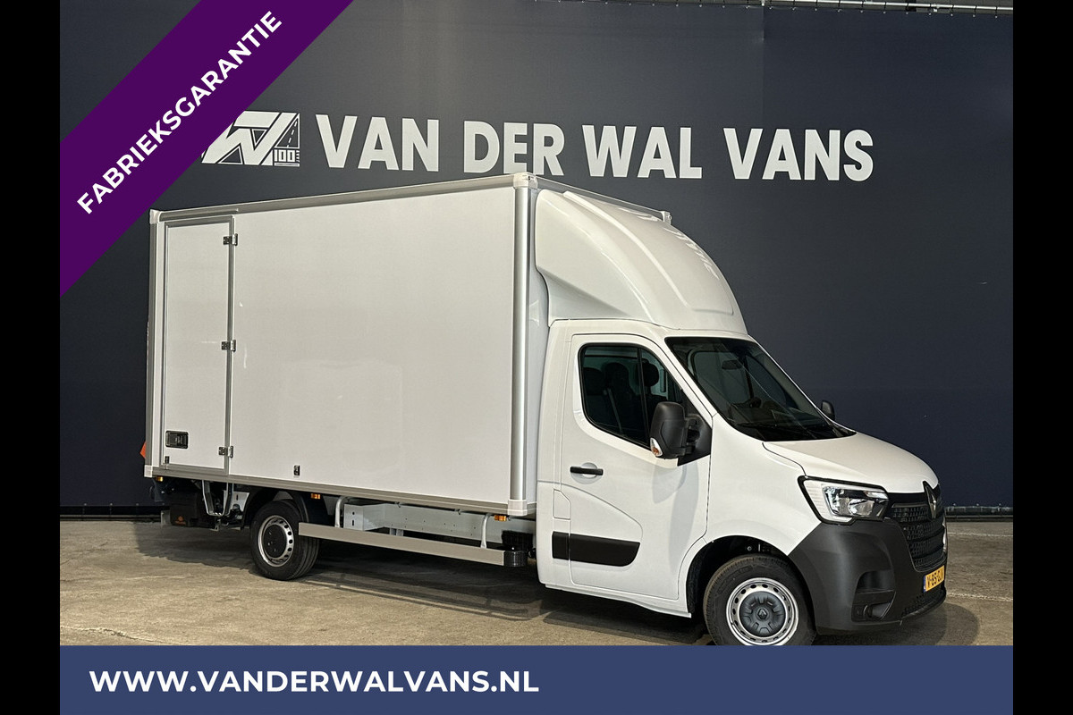 Renault Master 2.3 dCi 146pk Bakwagen 230cm hoog Laadklep Zijdeur Euro6 Fabrieksgarantie Airco | 948kg laadvermogen | Navigatie, Cruisecontrol, Bijrijdersbank, Bluetooth-telefonie