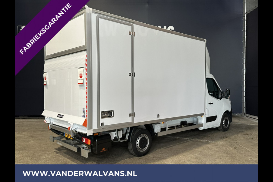 Renault Master 2.3 dCi 146pk Bakwagen 230cm hoog Laadklep Zijdeur Euro6 Fabrieksgarantie Airco | 948kg laadvermogen | Navigatie, Cruisecontrol, Bijrijdersbank, Bluetooth-telefonie