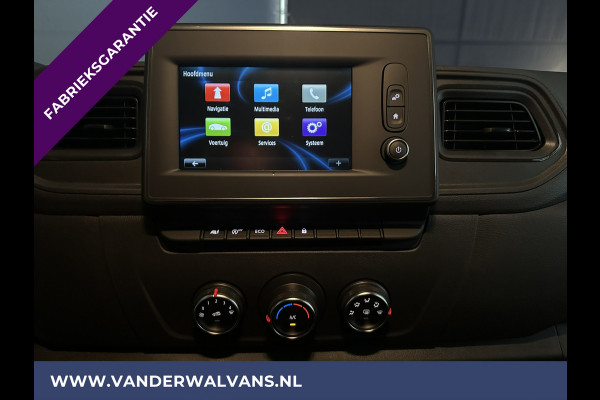 Renault Master 2.3 dCi 146pk Bakwagen 230cm hoog Laadklep Zijdeur Euro6 Fabrieksgarantie Airco | 948kg laadvermogen | Navigatie, Cruisecontrol, Bijrijdersbank, Bluetooth-telefonie