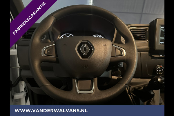 Renault Master 2.3 dCi 146pk Bakwagen 230cm hoog Laadklep Zijdeur Euro6 Fabrieksgarantie Airco | 948kg laadvermogen | Navigatie, Cruisecontrol, Bijrijdersbank, Bluetooth-telefonie