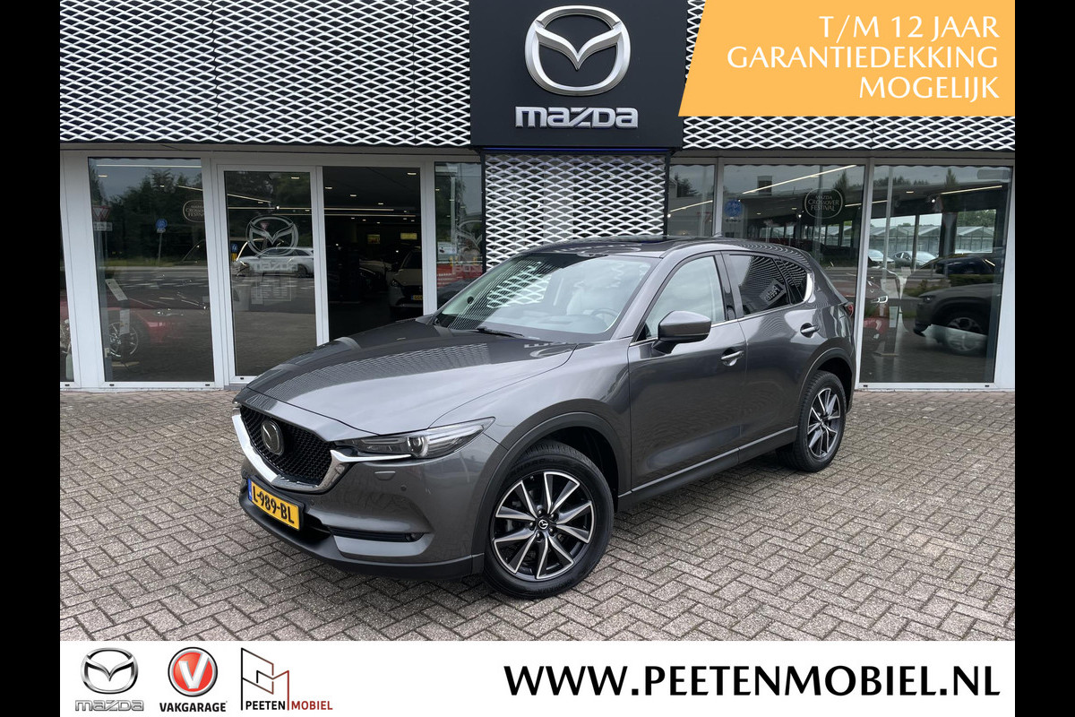 Mazda CX-5 2.5 SkyActiv-G 194 GT-M 4WD Automaat | SCHUIF/KANTELDAK | WIT LEDER | RADAR-CRUISE |