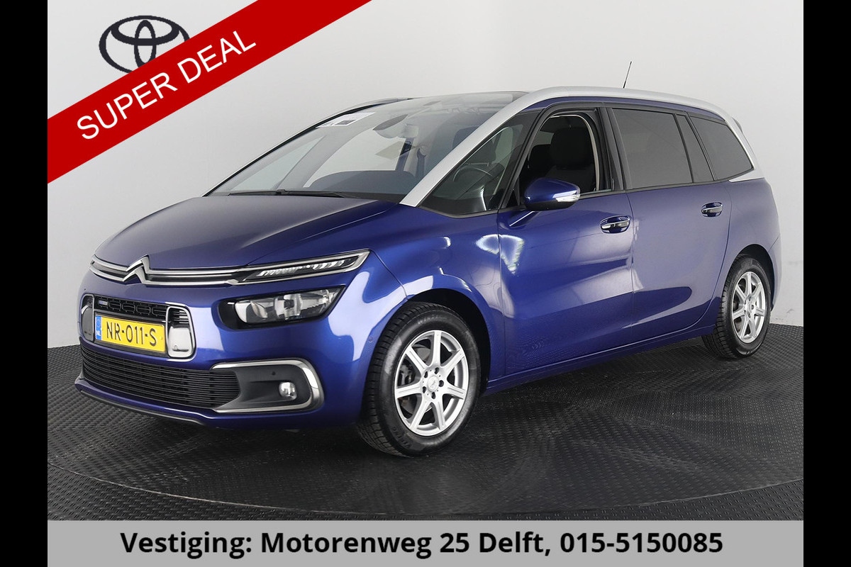 Citroën Grand C4 Picasso 1.2 130 PK BUSINESS 7 ZITS 100% OH .TOT 5 JR GARANTIE Cruise control. Camera. Trekhaak. Automaat. Apple/Android auto