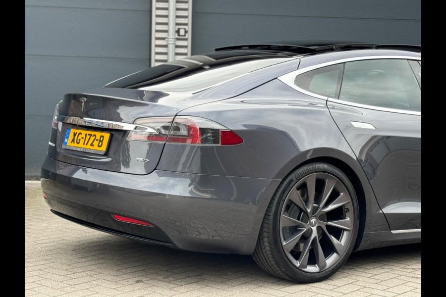 Tesla Model S 75D Base, PANORAMADAK, LEDER SPORTINTERIEUR, 74000 KM, VELE OPTIES, NL AUTO NAP