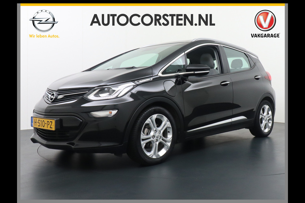 Opel Ampera-E 204pk 65 kWh NW Accupakket Navi Camera Pdc Dodehoek Ecc Apps Bordherkenning Adaptive Cruise Keyless Entry/go Parkassist Verwarmd ParkeerSensoren Voicecommand Connected-Service Multimedia WiFi voorber. Business executive bereik tot 505km origin.NLse auto 1e eigenaar Dealer onderhouden