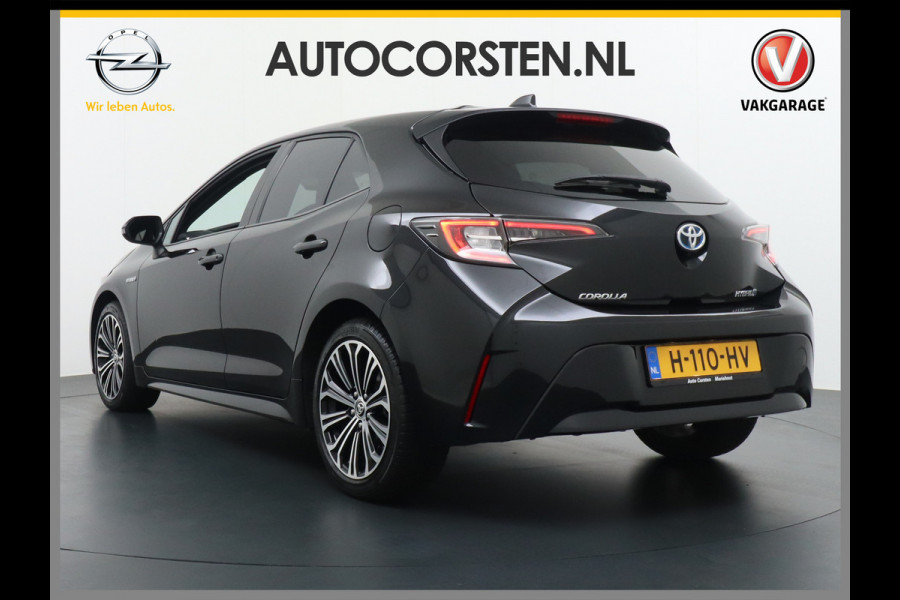 Toyota Corolla 1.8 Hybride AUT. 122PK Miracast MirrorScreen Camera ECC Navi DAB+ Bluetooth Keyless LMV"17 Cruise Control Lane Assist Privacy Gl SmartDeviceLink Multifunct. Lederen-Stw Draadloze Tel.-oplader Mistlampen Leder stw Elec Ramen en Spiegels + inkl. 1e eigenaar, origineel NL auto ! Dealer onderhouden