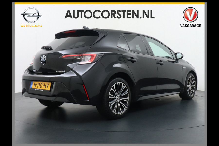 Toyota Corolla 1.8 Hybride AUT. 122PK Miracast MirrorScreen Camera ECC Navi DAB+ Bluetooth Keyless LMV"17 Cruise Control Lane Assist Privacy Gl SmartDeviceLink Multifunct. Lederen-Stw Draadloze Tel.-oplader Mistlampen Leder stw Elec Ramen en Spiegels + inkl. 1e eigenaar, origineel NL auto ! Dealer onderhouden