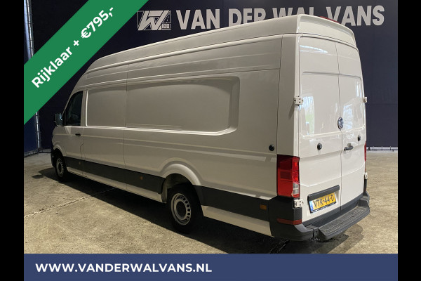 Volkswagen Crafter 2.0 TDI 140pk L5H4 L4H3 Euro6 *Rijklaar* Airco | 3000kg Trekvermogen | Parkeersensoren | apple carplay 270gr deuren, bluetooth telefoonvoorbereiding