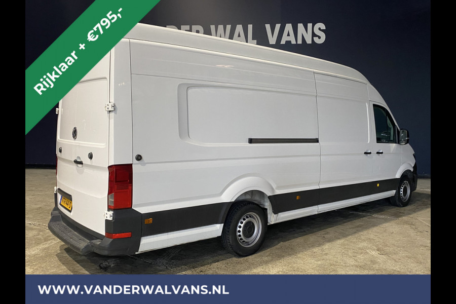 Volkswagen Crafter 2.0 TDI 140pk L5H4 L4H3 Euro6 *Rijklaar* Airco | 3000kg Trekvermogen | Parkeersensoren | apple carplay 270gr deuren, bluetooth telefoonvoorbereiding