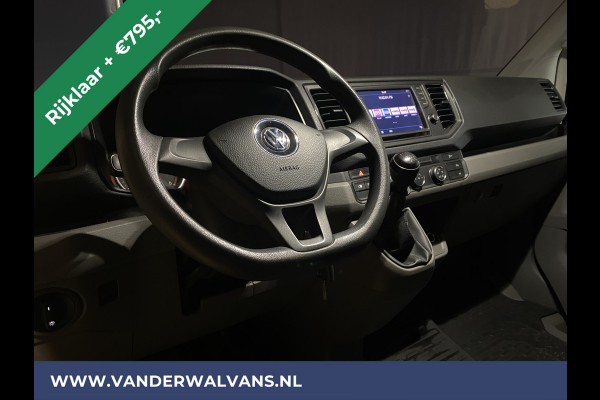 Volkswagen Crafter 2.0 TDI 140pk L5H4 L4H3 Euro6 *Rijklaar* Airco | 3000kg Trekvermogen | Parkeersensoren | apple carplay 270gr deuren, bluetooth telefoonvoorbereiding